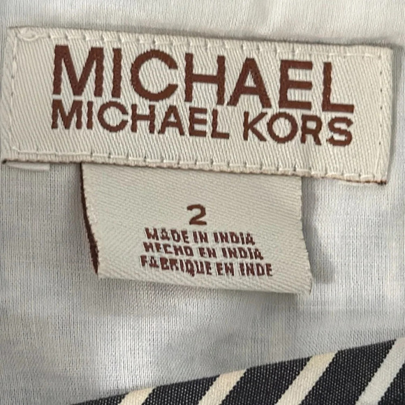 Michael Kors Striped Sequin Mini Skirt Size 2 - Picture 7 of 8